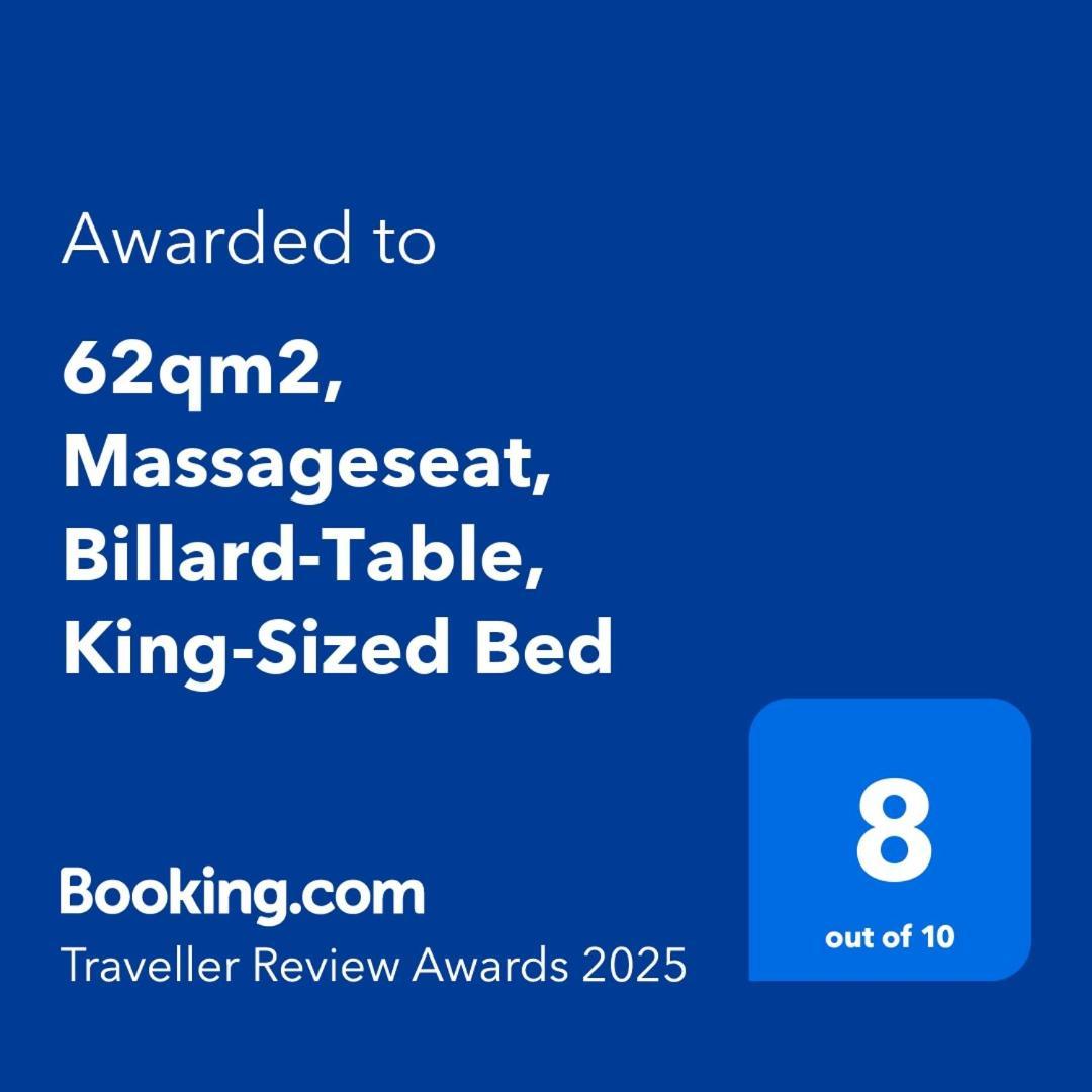 62Qm2, Massageseat, Billard-Table, King-Sized Bed Apartman Berlin Kültér fotó